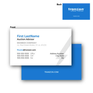 Tranzon Business Card – Clean Slate Edition - No QR Code