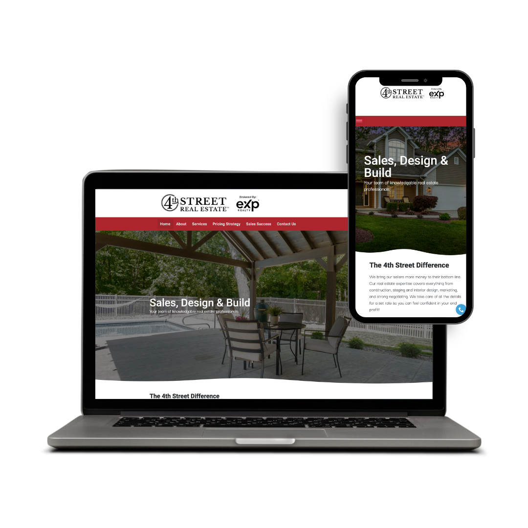 4th Street Website Mockup