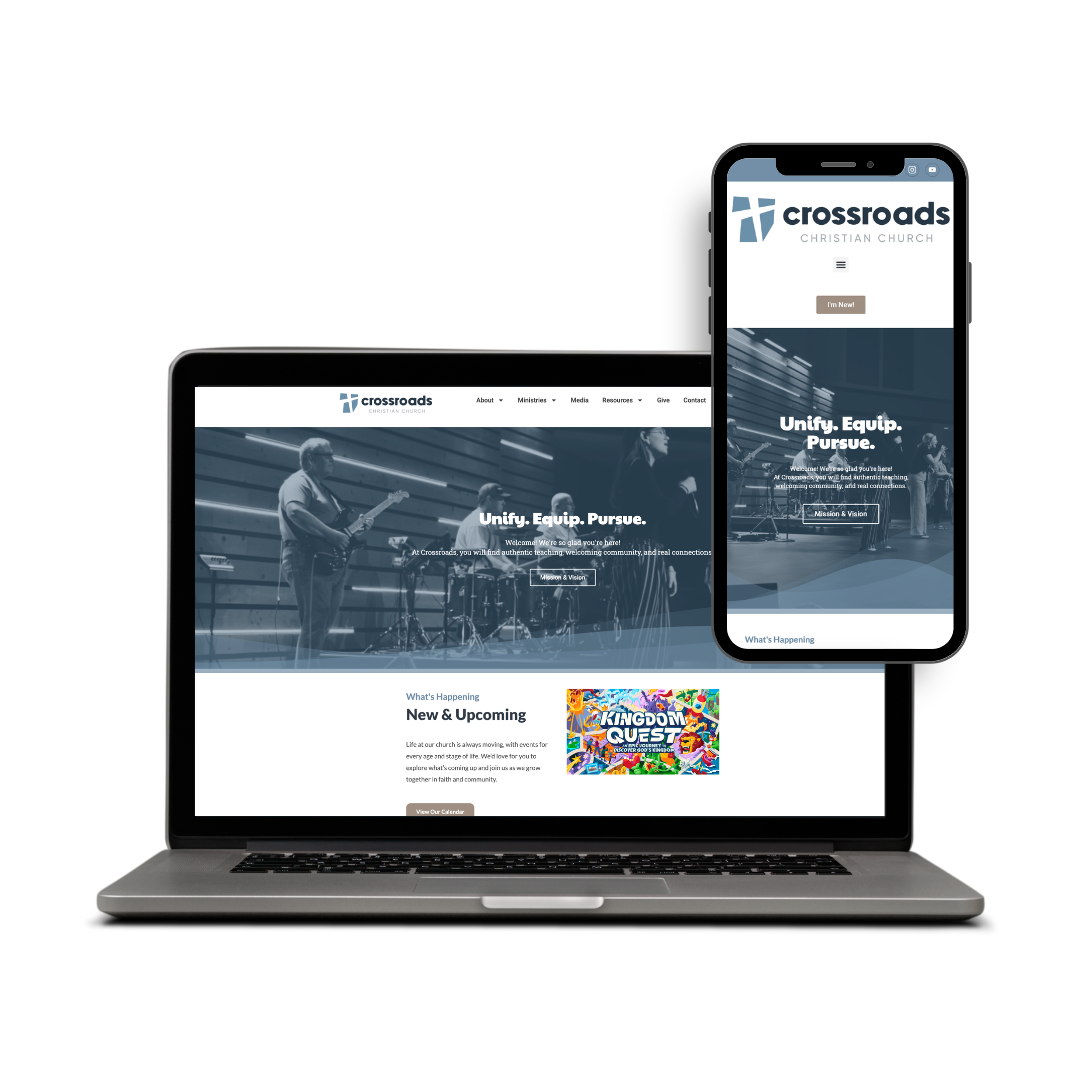 Crossroads Website Mockup