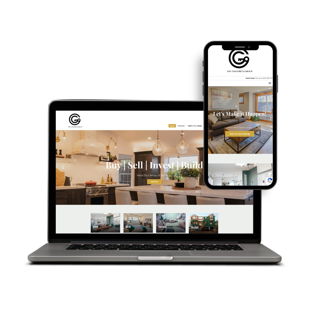 Gingerich Group Website Mockup