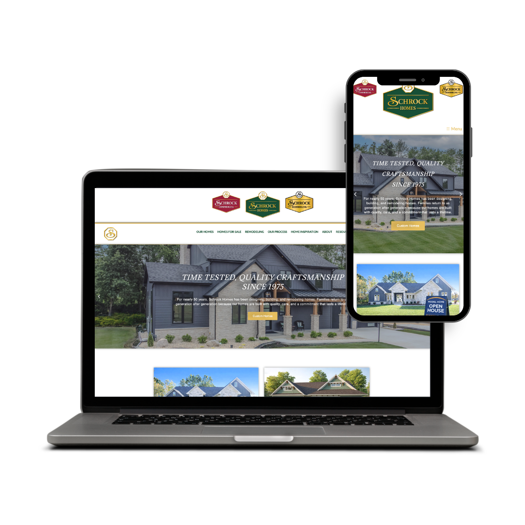 Schrock Website Mockup